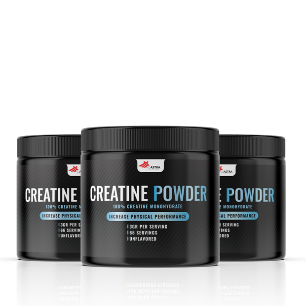 CREATINE MONOHYDRATE (2+1) - dietary supplement with creatine powder intended for increasing strength and supporting muscle growth.